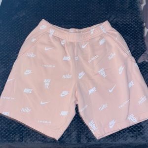 Pink Nike Logo Shorts